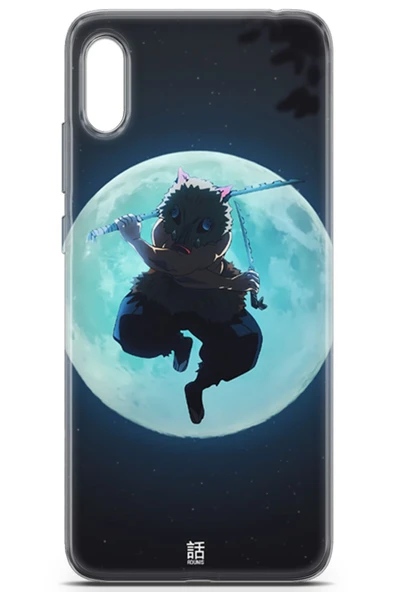Uvilda Huawei Y6 2019 Uyumlu Anime 28 Baskılı Kapak Demon Slayer Inosuke Hashibira - 2