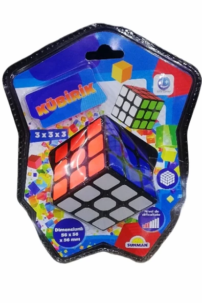 Şeker Adası Kaliteli Kübik Küp 3x3x3 Akıl Ve Zeka Küpü Oyunu- Öğretici Çözüm Kitapçığı Hediyeli ürün görseli
