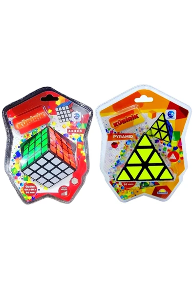 Şeker Adası Kübik Küp 4x4 ve Üçgen Piramit 2'li Akıl ve Zeka Oyun-Öğretici ürün görseli