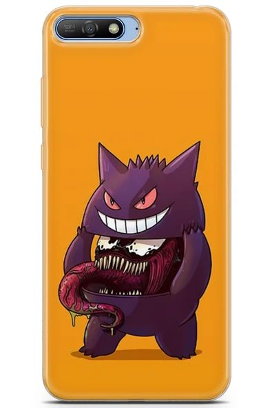 Uvilda Huawei Y6 2018 Uyumlu Pokemon 34 Hq Baskı Venom Gengar Pokemon