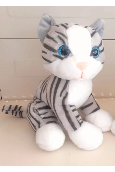 Şeker Adası Sevimli Peluş Kedi 28 Cm - En Güzel Hediyelik - 3