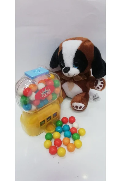 Şeker Adası 2 Si 1 Arada / Sevimli Arkadaşım Minik Yavru Köpek 15 Cm Ve Jackpot Sakız Makinası ürün görseli