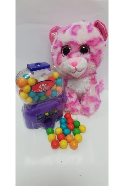 Şeker Adası 2 Si 1 Arada / Sevimli Arkadaşım Pembe Pink Panter 15 Cm Ve Jackpot Sakız Makinası ürün görseli