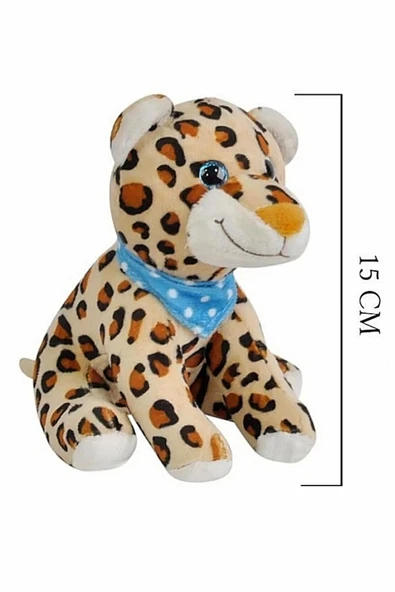Şeker Adası Sevimli Küçük Peluş Leopar Panter Kedi 15 Cm - 2