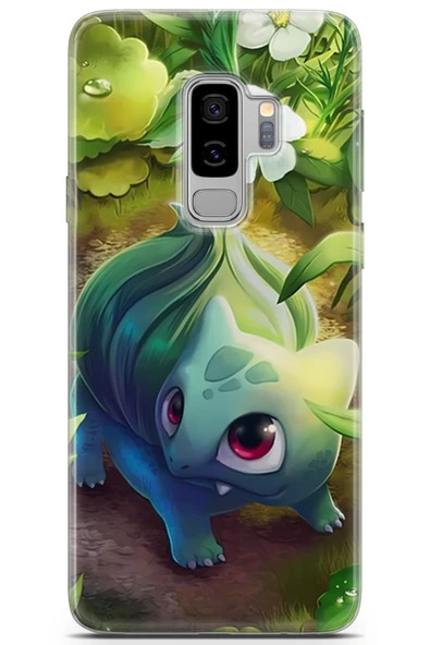 Uvilda Samsung Galaxy S9 Plus Uyumlu Pokemon 11 Silikon Kapak Bulbasaur Pokemon
