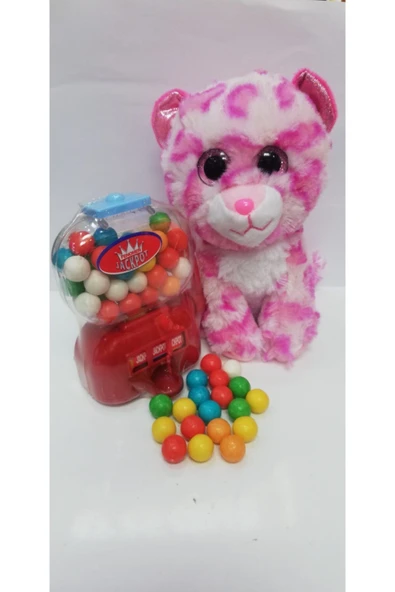 Şeker Adası 2 Si 1 Arada / Sevimli Arkadaşım Pembe Pink Panter 15 Cm Ve Jackpot Sakız Makinası ürün görseli