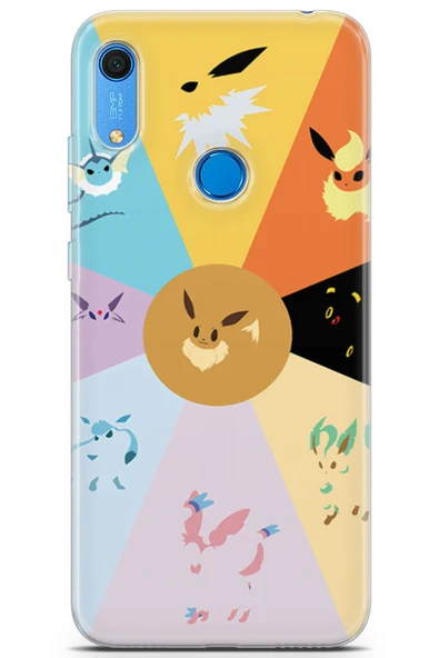 Uvilda Huawei Y6s 2019 Uyumlu Pokemon 29 Fit Baskılı Eevee Evrimi