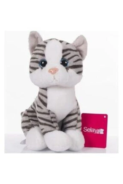 Şeker Adası Sevimli Sesli Miyavlayan Peluş Kedi 28 Cm / Doğum Günü Hediyesi / Uyku Ve Oyun Arkadaşı