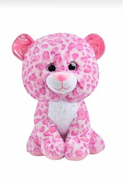 Şeker Adası Sevimli Pembe Peluş Leopar Panter Kedi 17 Cm ürün görseli