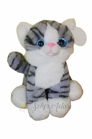 Şeker Adası Sevimli Şirin Peluş Kedi 28 Cm - En Güzel Hediyelik