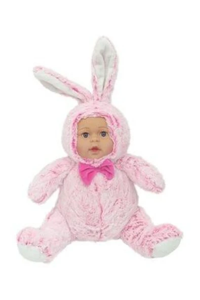 Şeker Adası Tavşan Kostümlü Sevimli Bebek 35 Cm.