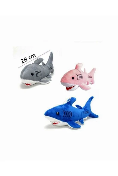 Şeker Adası Peluş Köpekbalığı 30 cm - ŞARKI SÖYLEYEN Baby Shark Gri Balık - Resim 2