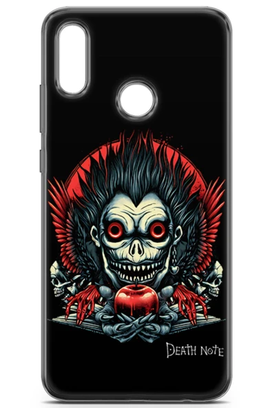 Uvilda Huawei Y7 Prime 2019 Uyumlu Anime 23 Arka Kapak Death Note Ryuk I - 2