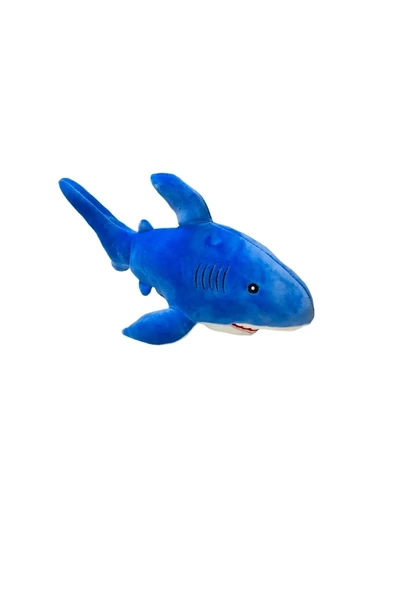 Şeker Adası Peluş Köpekbalığı 28 cm Mavi Balık Oyuncak - Resim 2