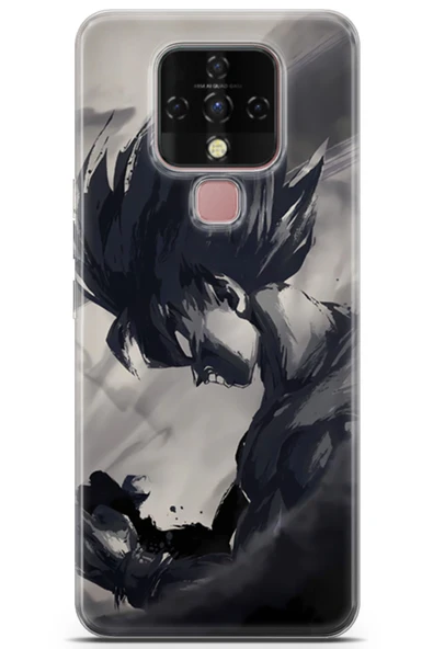 Uvilda Tecno Camon 16 Uyumlu Manga 20 Telefon Kabı Goku Çizim Anime