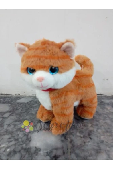 Şeker Adası Sevimli Ayakta Duran Miyavlayan Peluş Kedi 20 Cm Sesli Kedi Oyuncak 4 ürün görseli