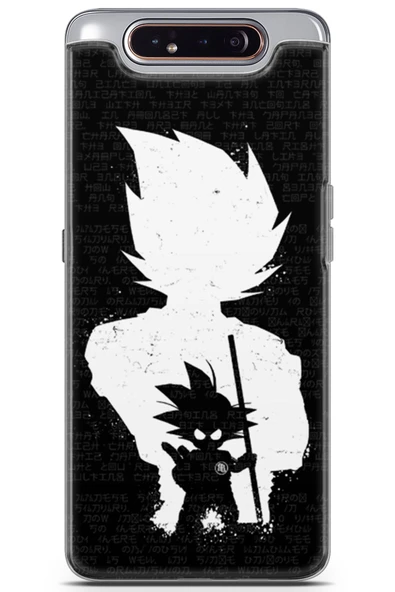Uvilda Samsung Galaxy A80 Uyumlu Anime 39 Silikon Kapak Dragon Ball Z Son Goku