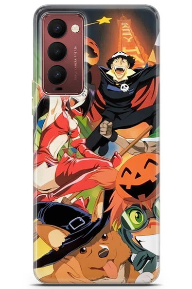 Uvilda Tecno Camon 18 Uyumlu Manga 28 Telefon Kılıfı Cowboy Bebop Kırmızı