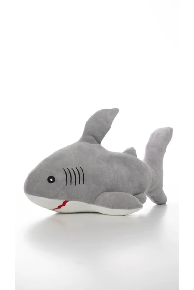 Şeker Adası Peluş Köpekbalığı 28 cm Gri Balık Oyuncak ürün görseli