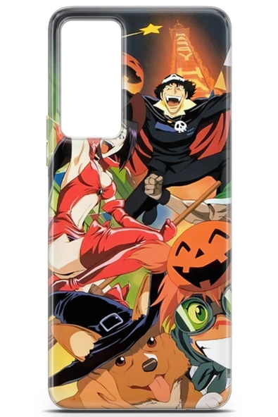 Uvilda Tecno Camon 18 Uyumlu Manga 28 Telefon Kılıfı Cowboy Bebop Kırmızı - 2