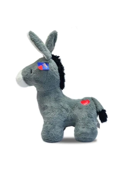 Şeker Adası Sevimli Kalpli Peluş Eşek 35 cm Halley Uyku Ve Oyun Arkadaşı Özür Eşşek - Resim 2