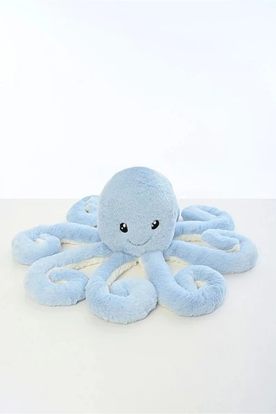 Şeker Adası Peluş Ahtapot Uyku ve Oyun Arkadaşı Mavi ürün görseli