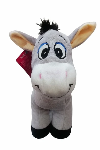 Şeker Adası Sevimli Kalpli Peluş Eşek 28 Cm Uyku Ve Oyun Arkadaşı Pelüş Eşşek - Resim 3