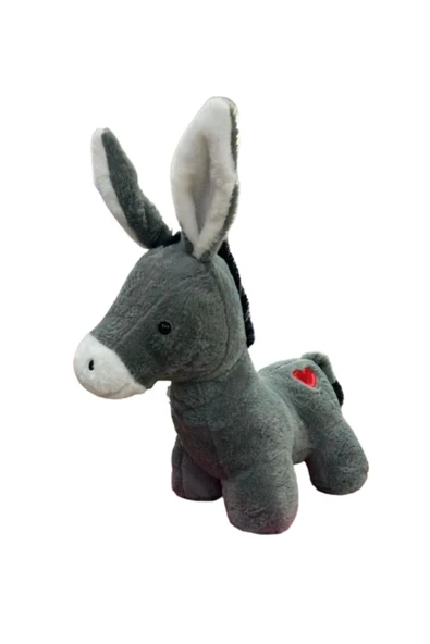Şeker Adası Sevimli Kalpli Peluş Eşek 35 cm Halley Uyku Ve Oyun Arkadaşı Özür Eşşek ürün görseli