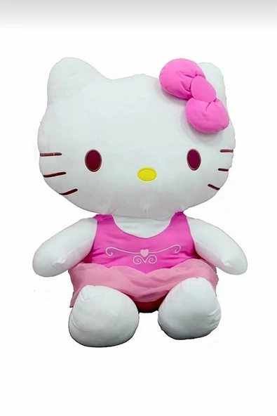 Şeker Adası Ithal Lisanslı Peluş Hello Kitty Fiyonklu Oyun Ve Uyku Arkadaşı Peluş Kedi - Hediyelik ürün görseli 1