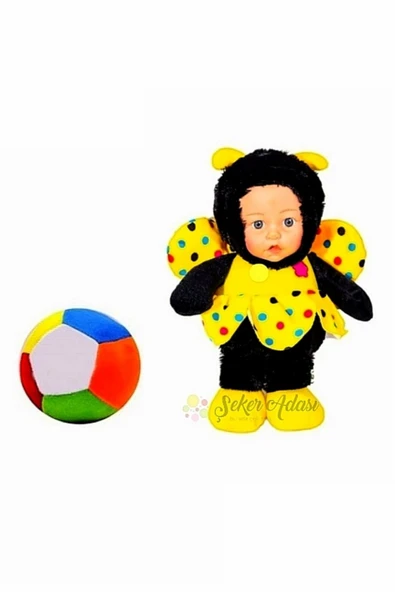 Şeker Adası Peluş Sarı Arı Maya 30 cm ve Peluş Top 12 cm - 2 Ürün 1 Arada Oyuncak ürün görseli