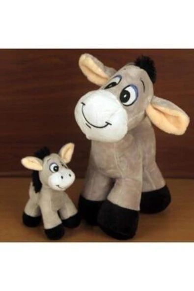 Şeker Adası Sevimli Eşek 28 Cm Ve Afacan Sıpası 15 Cm Peluş - Hediye Seti ürün görseli