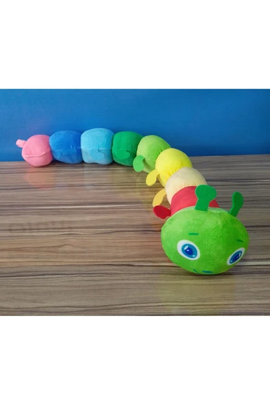 Şeker Adası Yeni Büyük Renkli Tırtıl 75 Cm