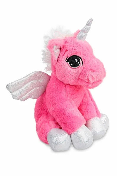 Şeker Adası Kanatlı Boynuzlu Unicorn Pony Peluş At Oyuncak 35 Cm