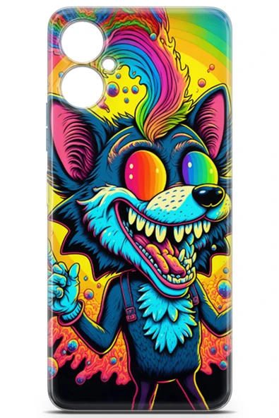 Uvilda Tecno Camon 19 Neo Uyumlu Renkler 16 Koruma Renkli Kurt Vector - 2