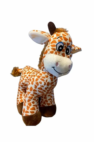 Şeker Adası Sevimli Peluş Eşek Zebra Zürafa Zuzu 28 Cm - 3 Lü Uyku Ve Oyun Arkadaşı Peluş Oyuncak Halley - 4