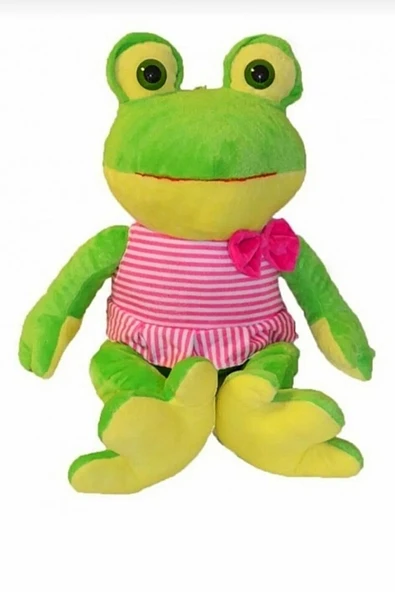 Şeker Adası Elbiseli Cam Göz Peluş Kurbağa Kardeşler - Oyuncak Uyku ve Oyun Arkadaşı - Resim 2