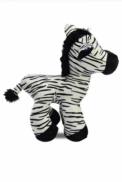 Şeker Adası Sevimli Peluş Eşek Zebra Zürafa Zuzu 28 Cm - 3 Lü Uyku Ve Oyun Arkadaşı Peluş Oyuncak Halley - 7