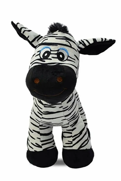 Şeker Adası Sevimli Peluş Eşek Zebra Zürafa Zuzu 28 Cm - 3 Lü Uyku Ve Oyun Arkadaşı Peluş Oyuncak Halley - 6