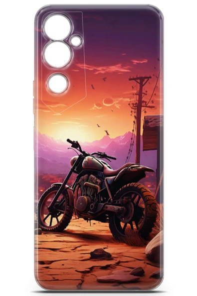 Uvilda Tecno Pova Neo 2 Uyumlu Otomoto 14 Soft Silikon Border Cross Motor - 2