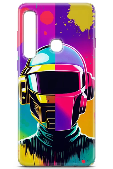 Uvilda Samsung Galaxy A9 2018 Uyumlu Renkler 24 Tpu Silikon Punk Renk Müzik - 2
