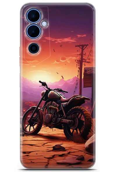 Uvilda Tecno Pova Neo 2 Uyumlu Otomoto 14 Soft Silikon Border Cross Motor