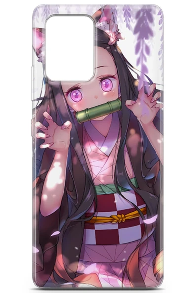 Uvilda Samsung Galaxy A91 Uyumlu Anime 14 Tpu Demon Slayer Nezuko - 2