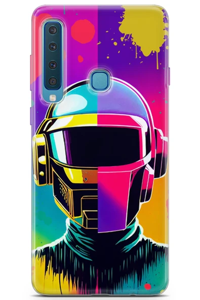 Uvilda Samsung Galaxy A9 2018 Uyumlu Renkler 24 Tpu Silikon Punk Renk Müzik
