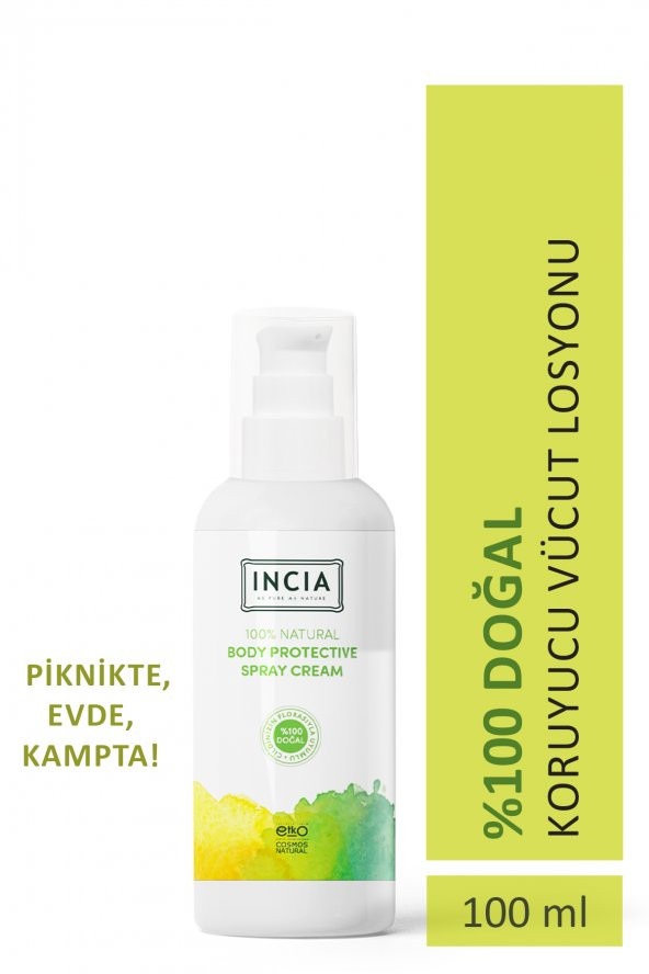 Incia Natural Body Protective Sinek Kovucu Losyon 100 ml