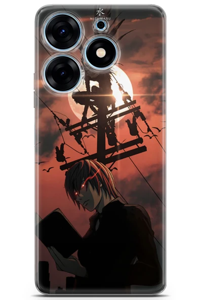 Uvilda Tecno Spark 10 Pro Uyumlu Manga 32 Soft Silikon Misa Amane Note