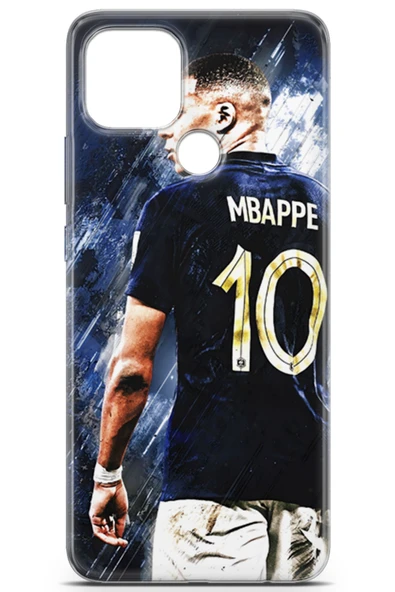 Uvilda Oppo A15 Uyumlu Futbol 7 Baskılı Telefon Kabı Kylian Mbappe - 2