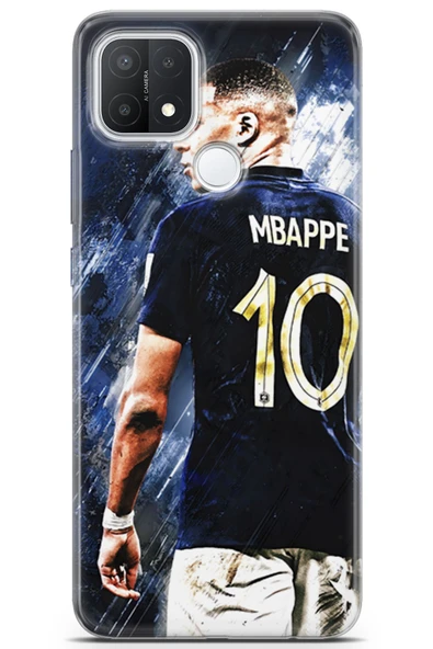 Uvilda Oppo A15 Uyumlu Futbol 7 Baskılı Telefon Kabı Kylian Mbappe - 1