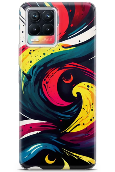 Uvilda Realme 8 Uyumlu Renkler 14 Hd Premium Derin Renk Siyah - 1