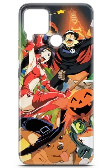 Uvilda Realme C15 Uyumlu Manga 28 Hd Desen Cowboy Bebop Kırmızı - 2