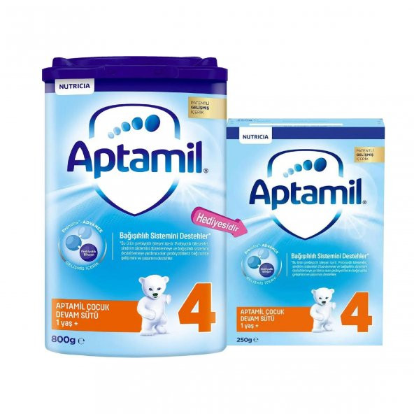 Aptamil 4 Numara Devam Sütü 800+250 Gr